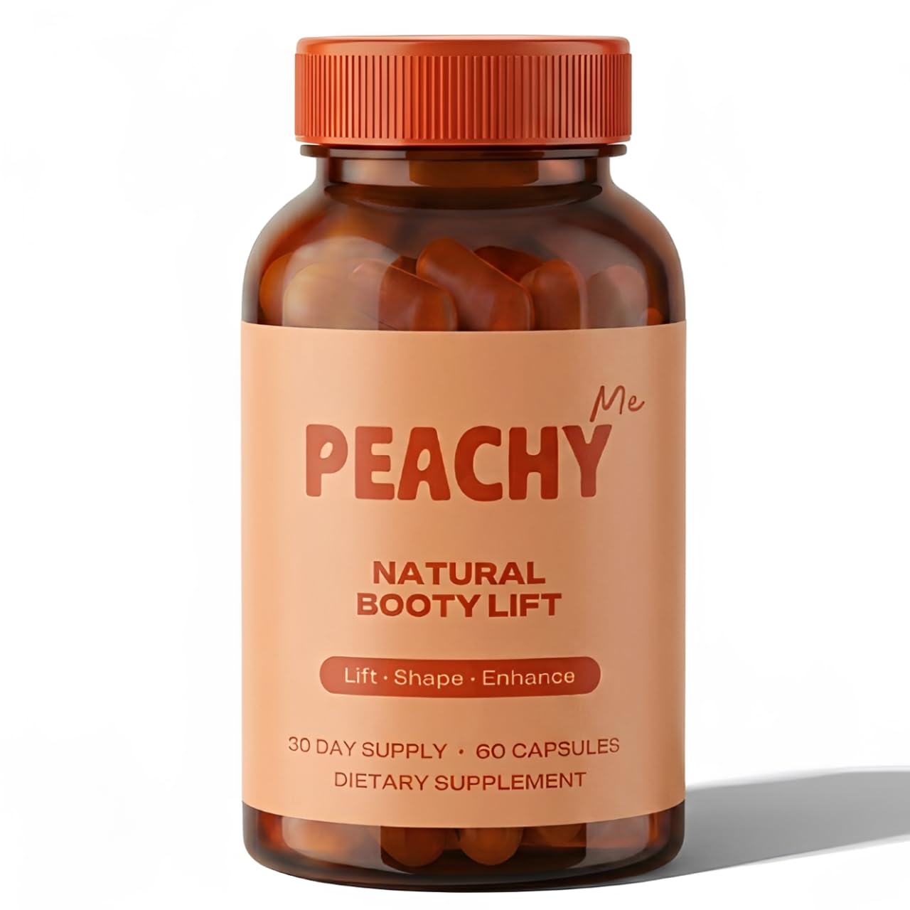 PEACHY Me envase frontal mostrando diseño y beneficio de protección de la fórmula