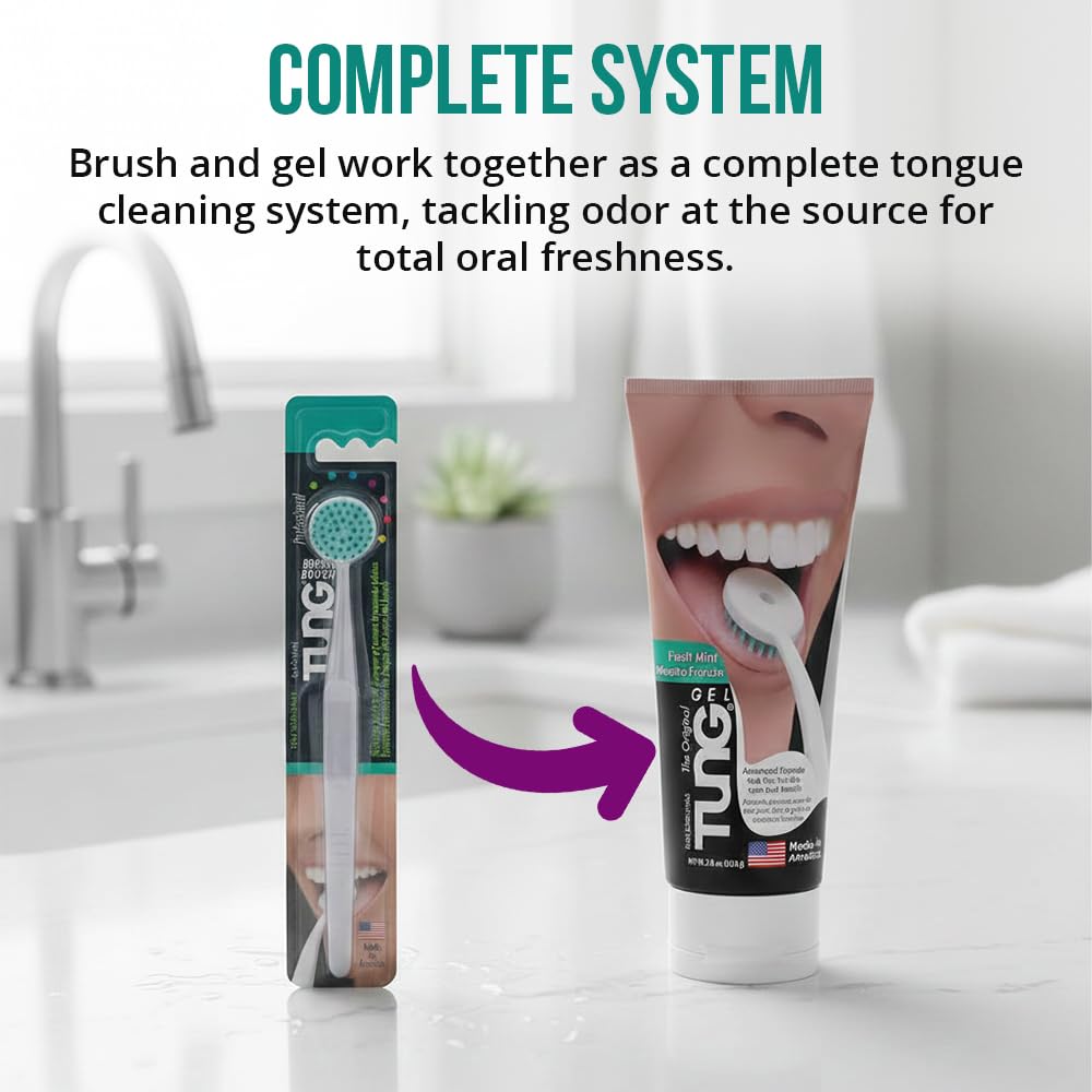 Peak Essentials TUNG Brush pack de dos, recambio y conveniencia