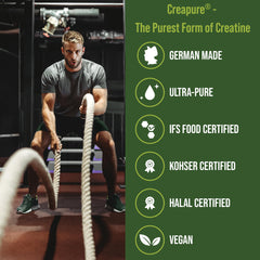 Peak Performance Creapure certificados IFS kosher halal visibles garantía de calidad
