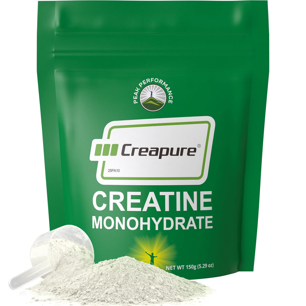 Peak Performance Creapure frontal mostrando envase y pureza del producto
