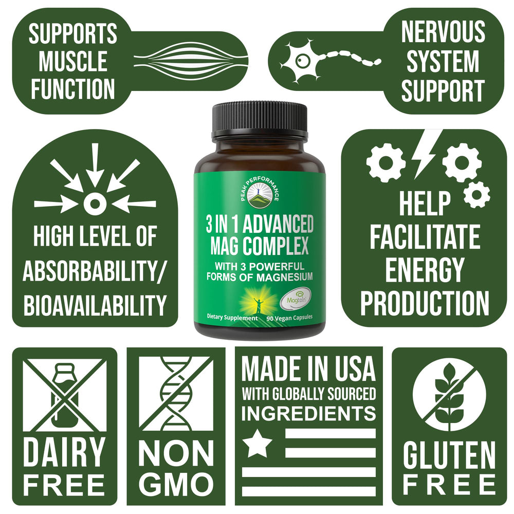 Peak Performance etiqueta y lista de ingredientes, garantía de calidad