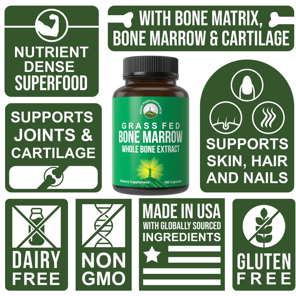 Peak Performance detalle de etiqueta con ingredientes y sellos GMP