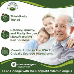 Peak Performance icono de donación 1-por-1 con Vitamin Angels, impacto social