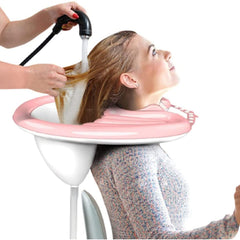 Peaoop vista frontal del lavabo inflable útil para lavado cómodo