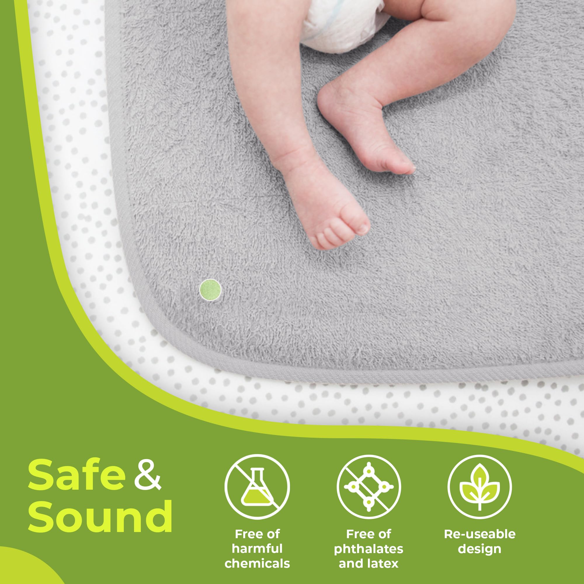 PeapodMats en habitación infantil demostrando protección discreta y segura