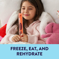 Pedialyte las cuatro paletas sabor uva frambuesa cereza naranja presentadas