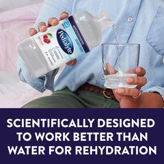 Pedialyte etiqueta informativa con ingredientes y electrolitos, facilita elección segura