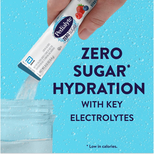 Pedialyte polvo del sobre textura fina para disolución rápida