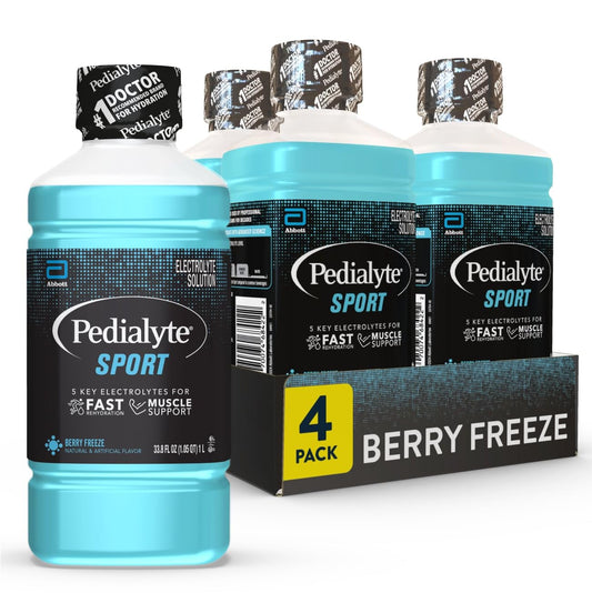 Pedialyte Sport frente del empaque mostrando hidratación rápida