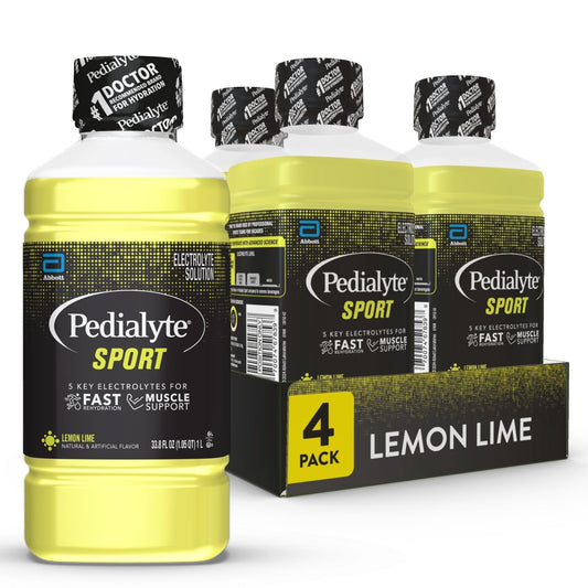 Pedialyte Sport pack de 4 botellas 1 litro mostrando envase frontal y marca