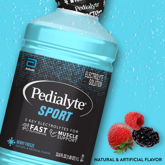 Pedialyte Sport botella 33.8 fl oz lista para beber durante entrenamiento