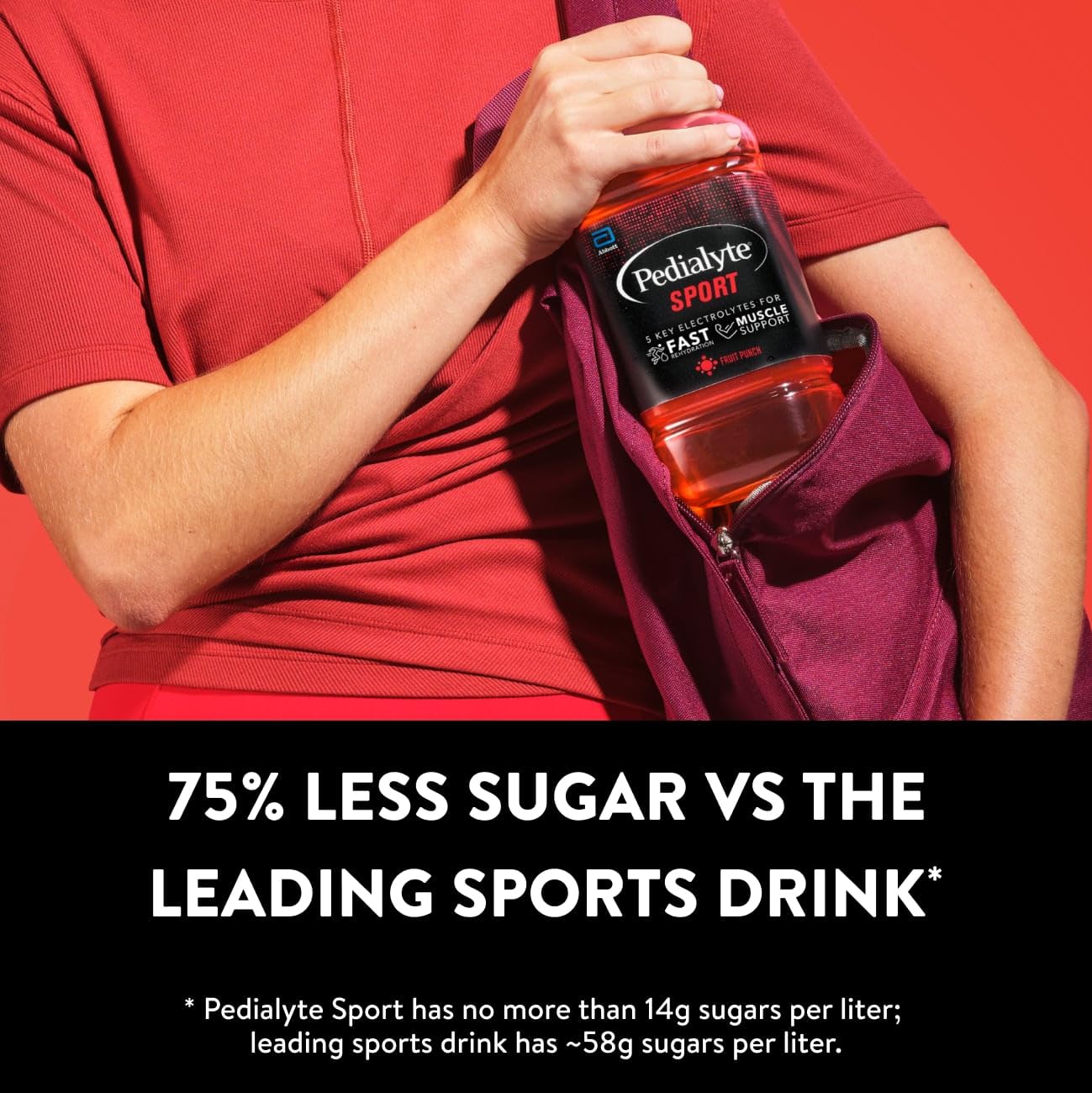 Pedialyte Sport pack de cuatro botellas para hidratación continua en entrenos