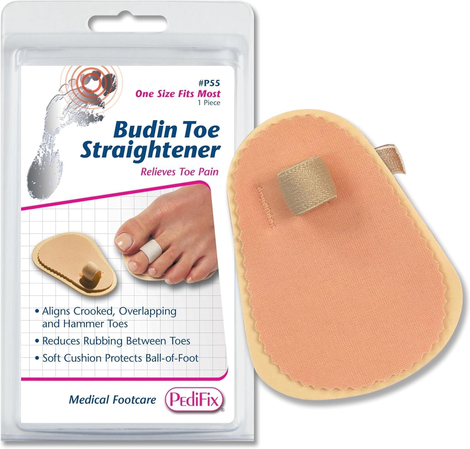 Pedifix Budin empaque frontal mostrando el pack de tres para comodidad diaria