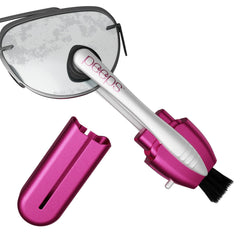 peeps vista frontal del limpiador rosa mostrando portátilidad y diseño