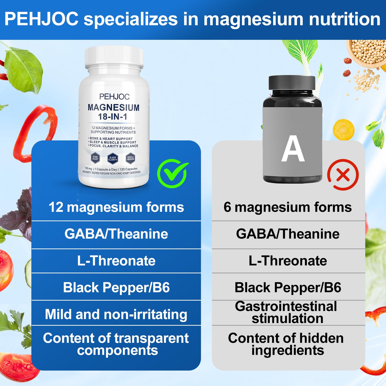 Pehjoc producto junto a un vaso de agua indicando uso práctico diario