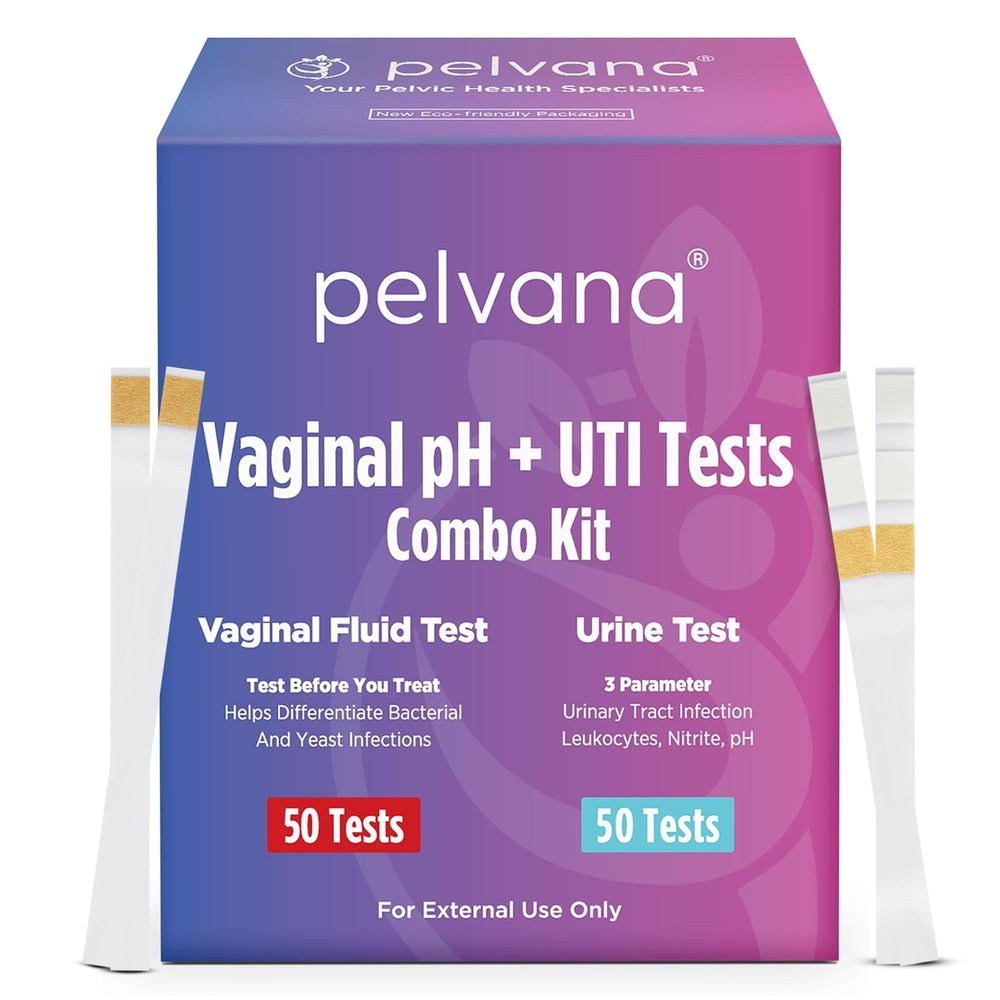 Pelvana empaque frontal mostrando el kit y beneficio de pruebas en casa