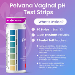 Pelvana tiras pH vaginal detalle que facilita diagnóstico inicial