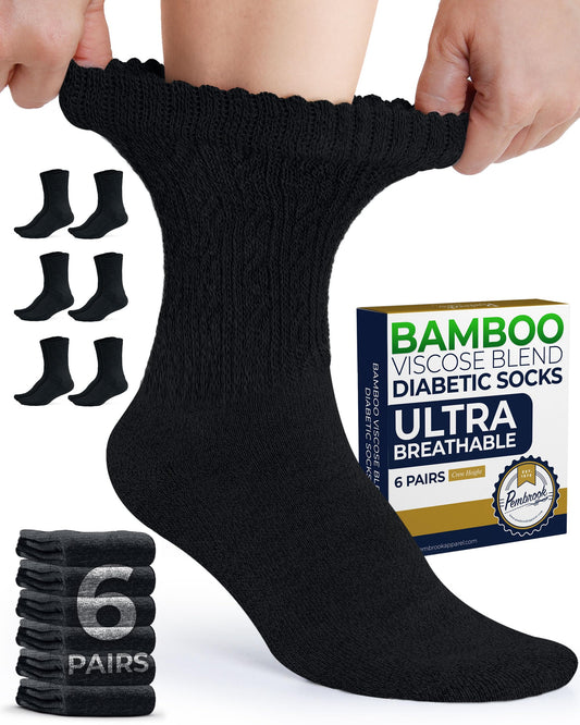 Pembrook pack frontal mostrando 6 pares negros y comodidad visible
