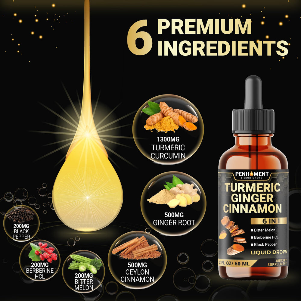 Penhoment agrupación de cúrcuma, jengibre y berberina como ingredientes clave