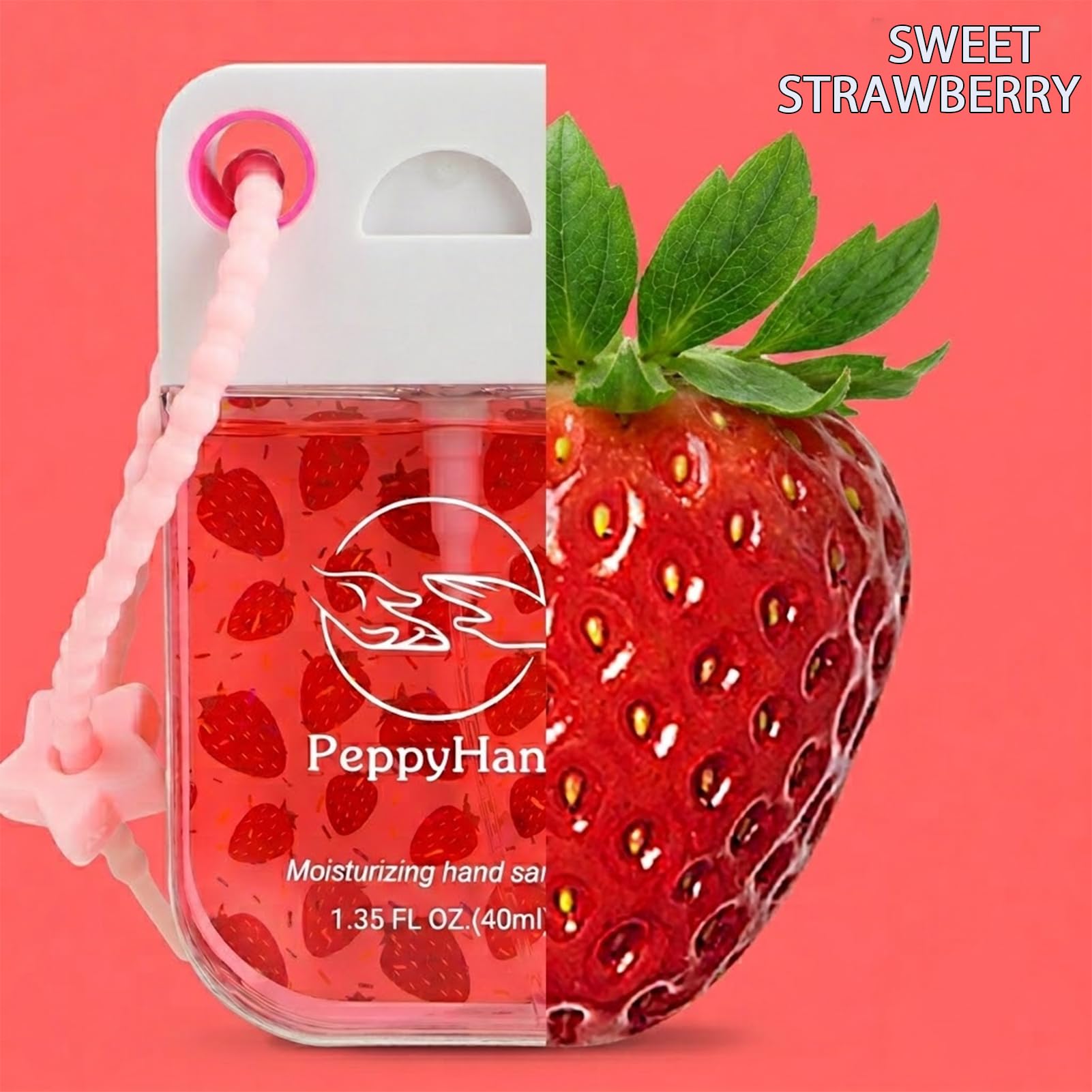 PeppyHands colgado del llavero en mochila para limpieza rápida