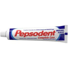 Etiqueta de Pepsodent con ingredientes clave para remineralizar y proteger