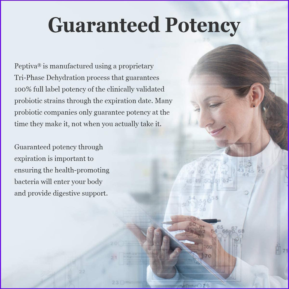 Peptiva, caja de presentación para uso diario y conveniencia.