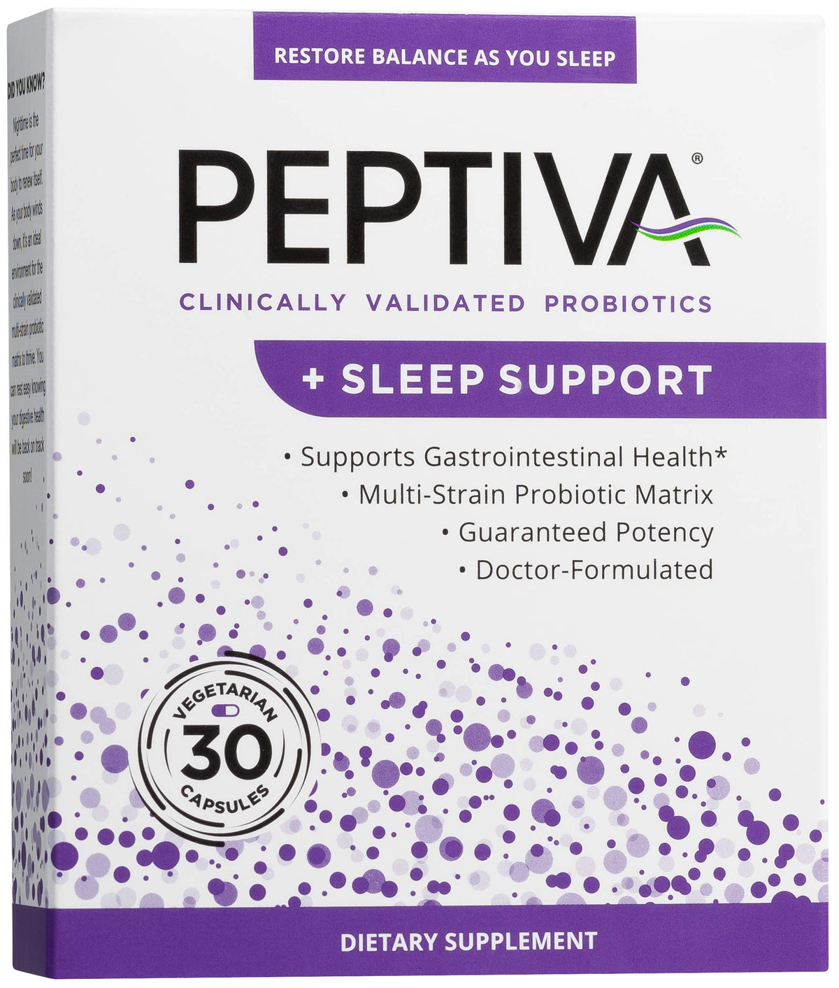 Peptiva frente del envase mostrando fórmula y beneficios para digestión