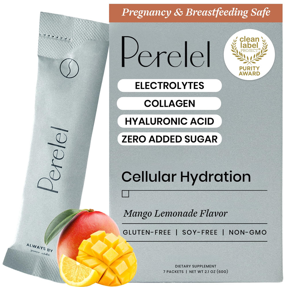 Perelel sobre frontal mango lemonade mostrando presentación y conveniencia