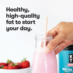 Perfect Keto batido proteico en vaso ideal para entrenamientos