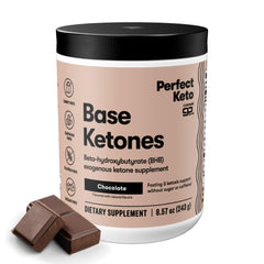 Perfect Keto frontal del envase mostrando la marca y beneficio cetosis rápida
