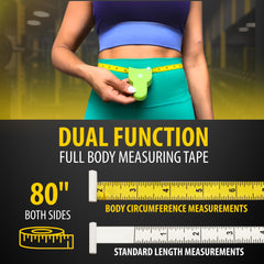 Perfect Measuring Tape detalle del lado blanco con graduaciones precisas y legibles