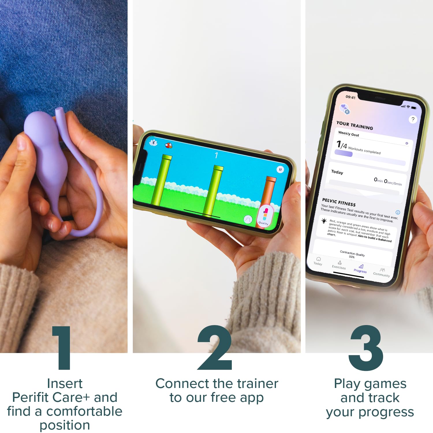 Perifit primer plano de los dos sensores mostrando precisión y control