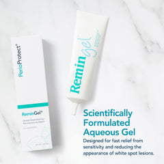 Perio Protect textura del gel en primer plano para aplicación precisa