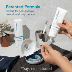 Perio Protect PerioGelX resultado sutil en sonrisa antes y después