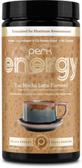 Perk frontal del envase mostrando el diseño y beneficios claros