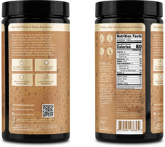 Perk taza con Tan Mocha Latte preparado, bebida reconfortante lista