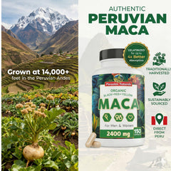 Peruvian Naturals etiqueta con información nutricional clara y pruebas por lote visibles