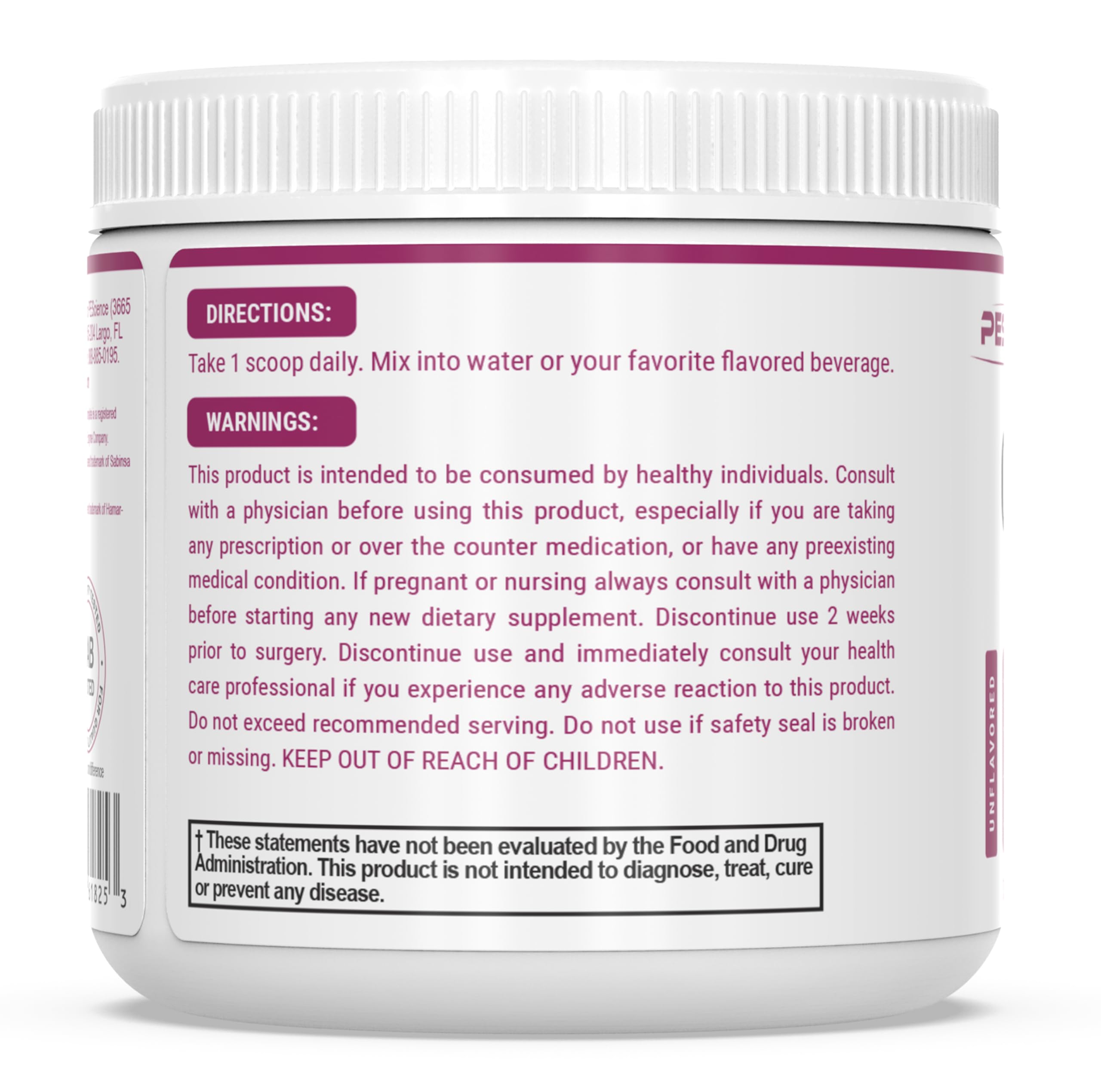 PEScience envase Complete-GI en encimera junto a frutas y batido saludable