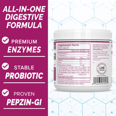 PEScience iconos de ingredientes clave: probiótico PepZin GI y L-glutamina