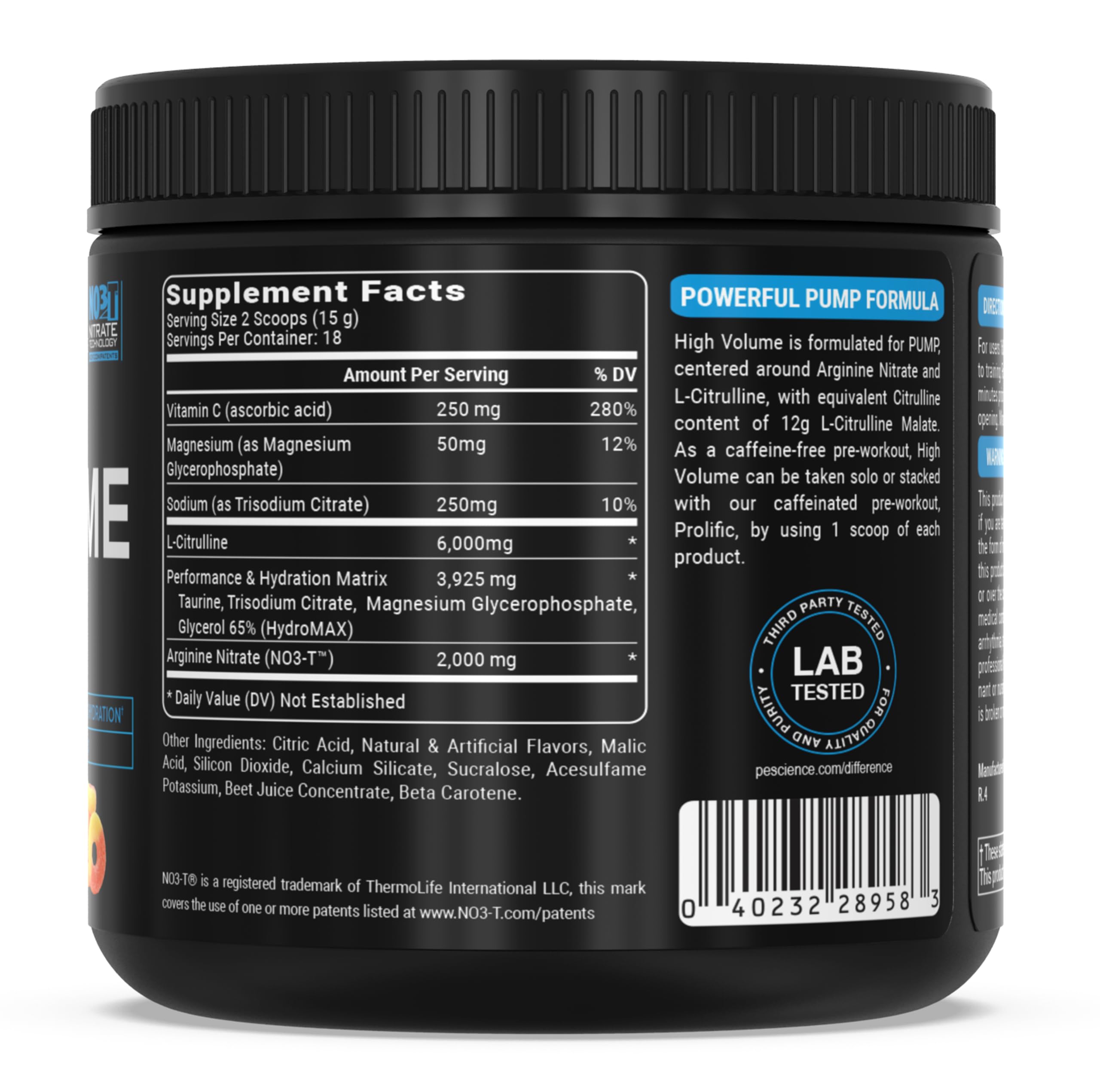 PEScience comparación de porciones ilustrando 1 scoop vs 2 scoops para dos pesos