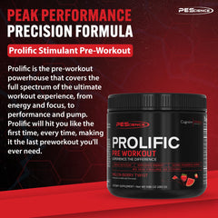 PEScience Prolific polvo en primer plano con textura fina y fácil mezcla