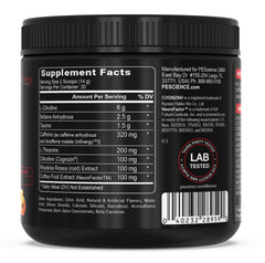 PEScience polvo sabor Sour Peach Candy con aspecto apetecible
