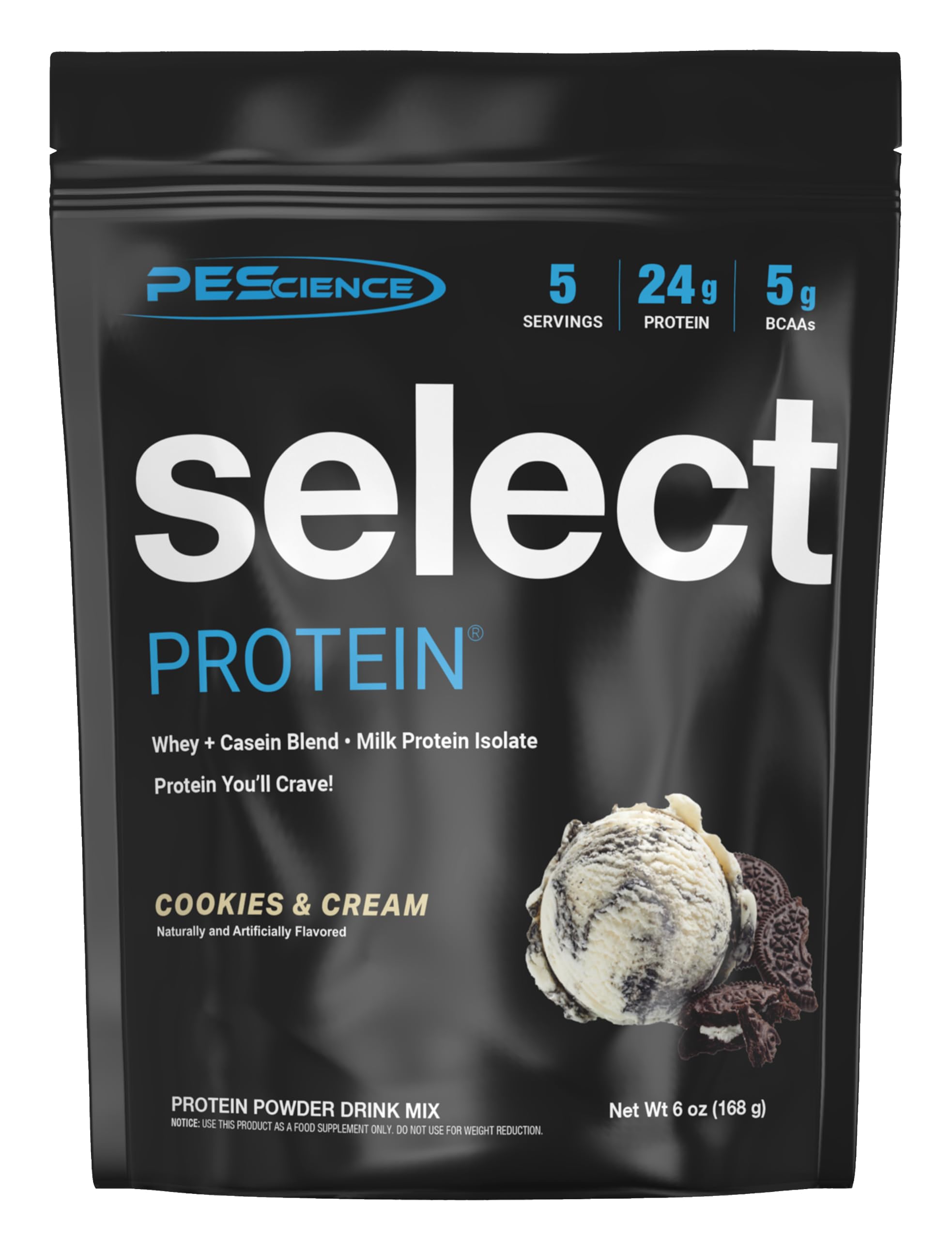 PEScience envase frontal mostrando sabor Cookies and Cream y calidad