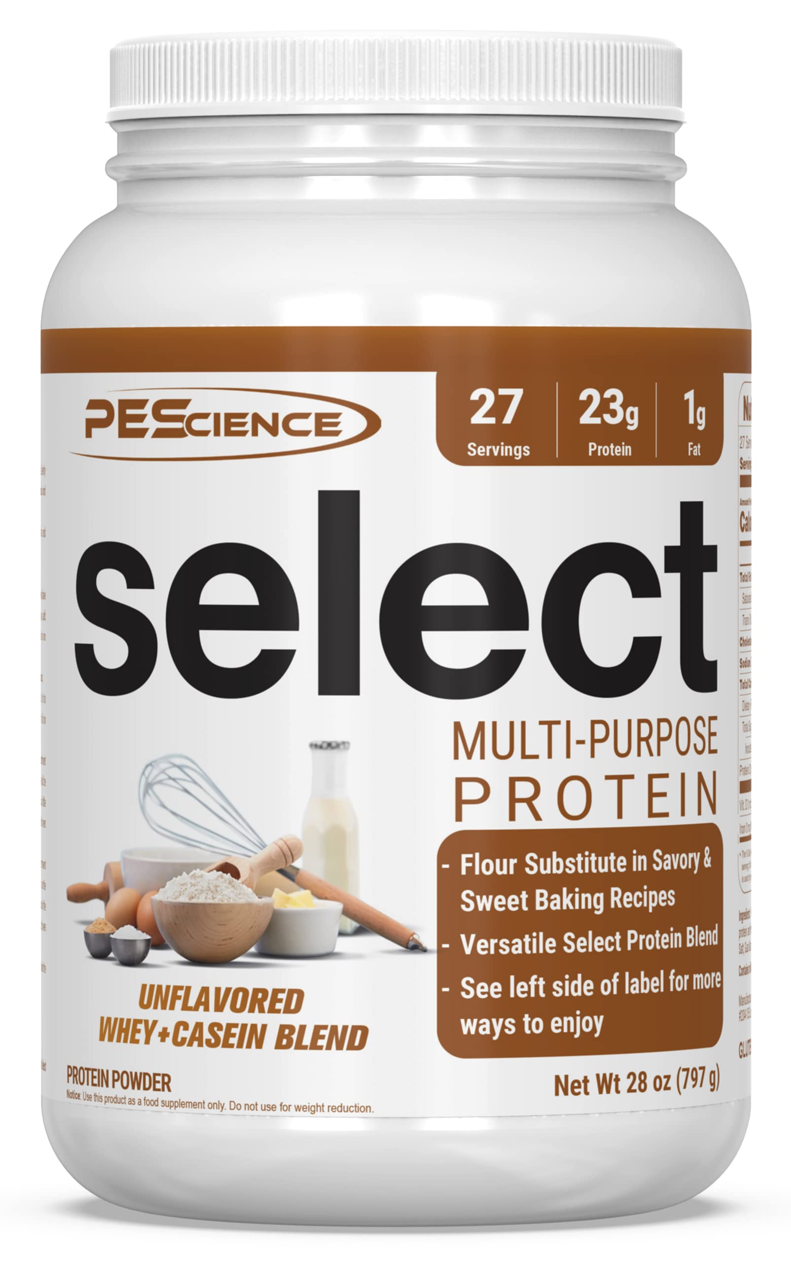 PEScience envase frontal mostrando la marca y beneficio de versatilidad