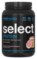 PEScience envase frontal Frosted Sugar Cookie mostrando sabor y servicios