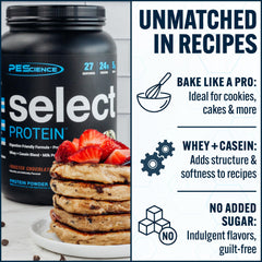 PEScience batido servido con frutas para un snack proteico equilibrado