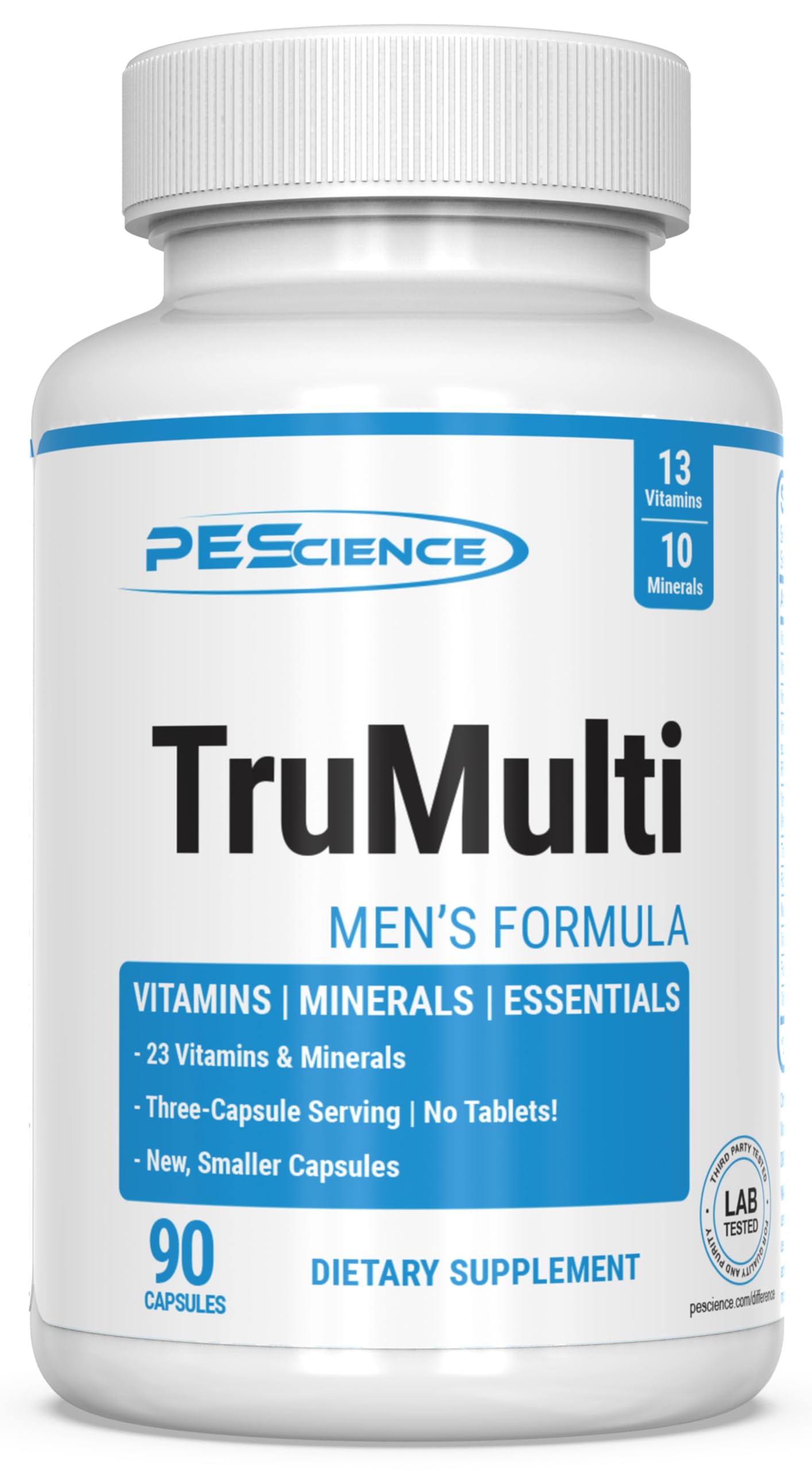 PEScience TruMulti frente del envase, diseño claro y confianza