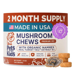 Pets are Kids empaque frontal mostrando masticables y beneficios visibles