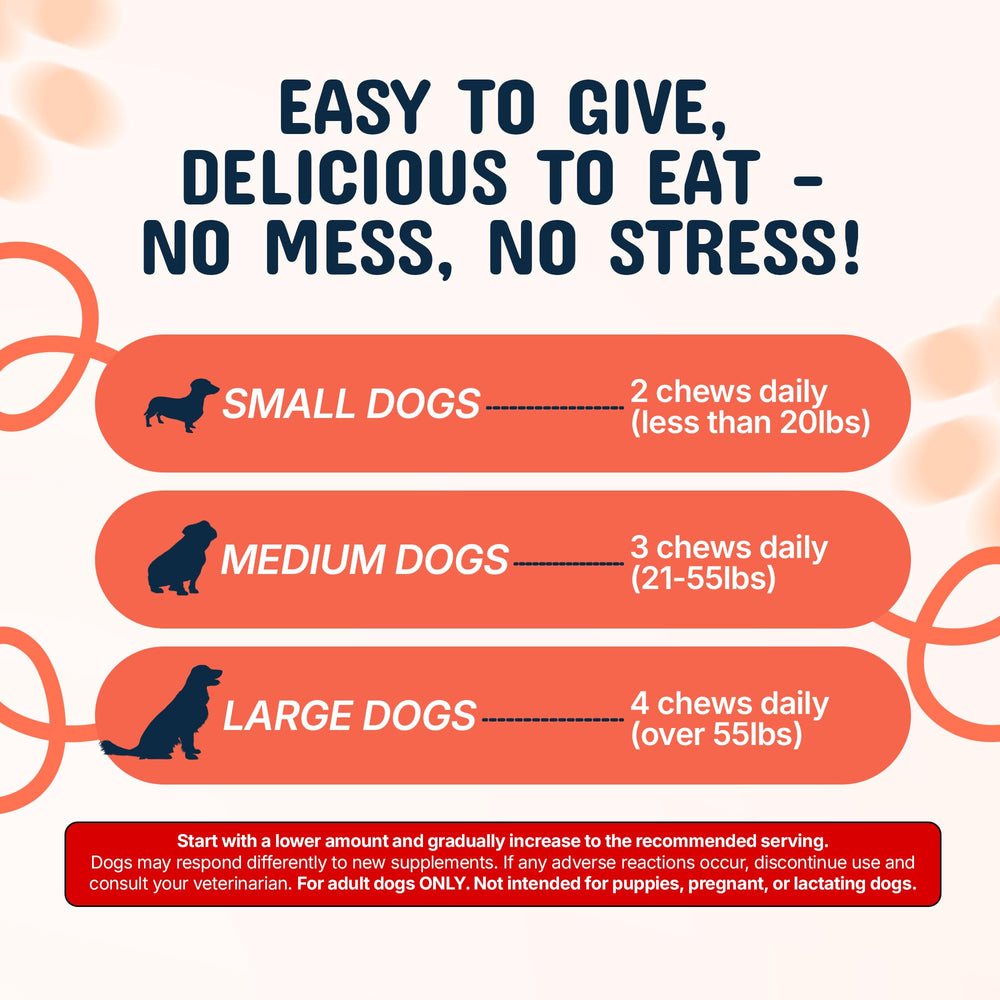 Pets are Kids masticable en mano para comparar tamaño y dosificación
