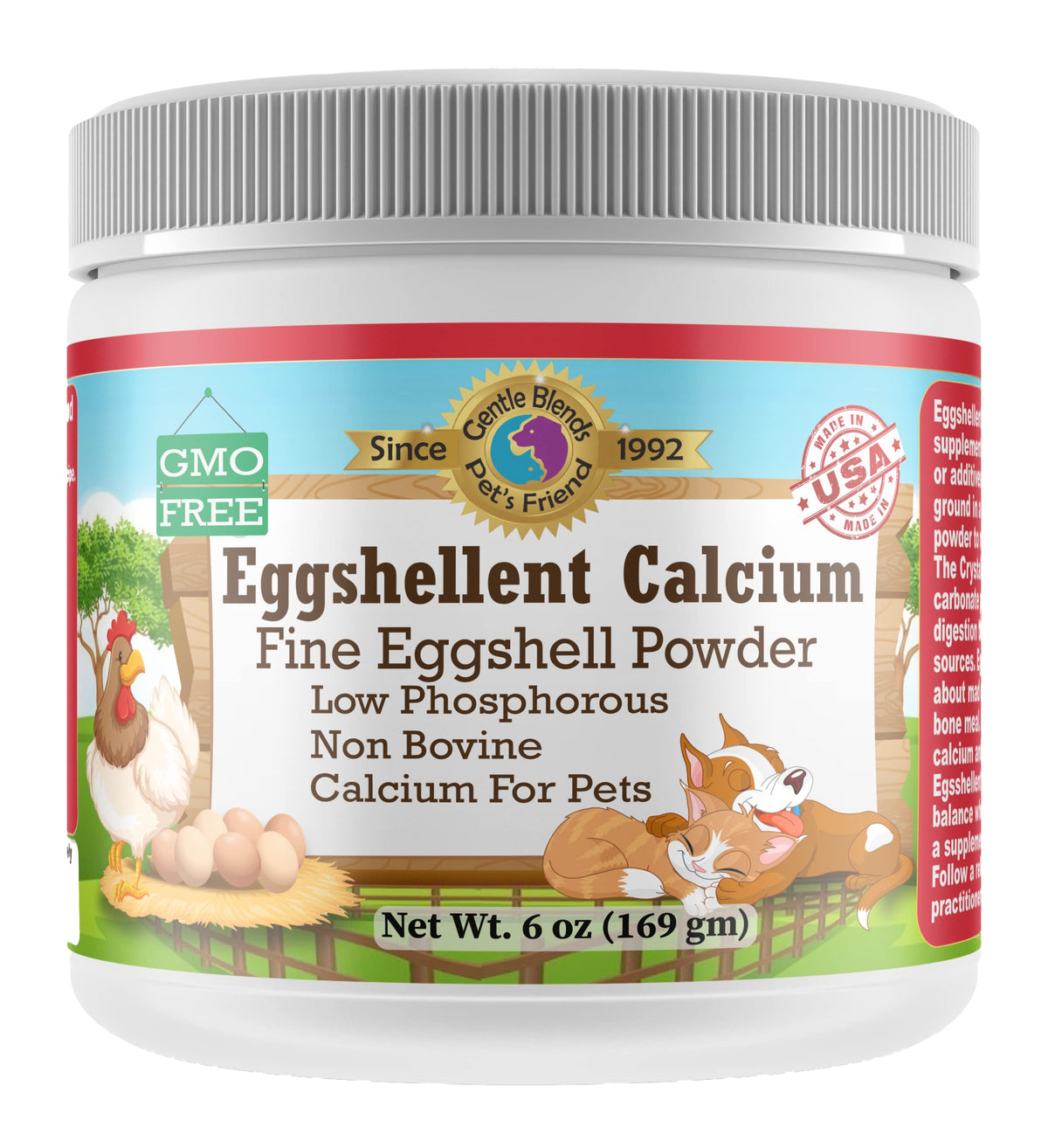 GENTLE BLENDS PET'S FRIEND SINCE 1992 envase frontal beneficios nutricionales